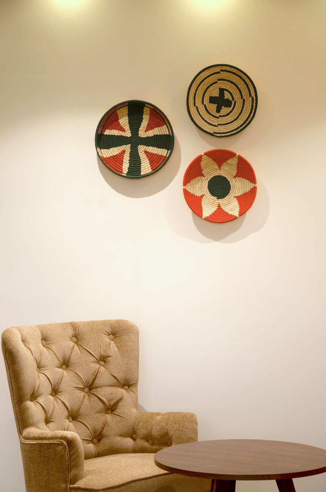 Orange-Green-Sabai-Grass-Wall-Decor