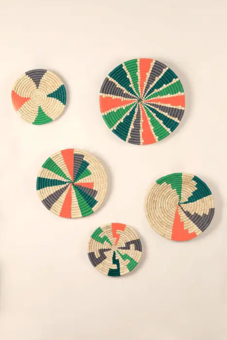 light-sea-green-lime-green-light-orange-wall-decor