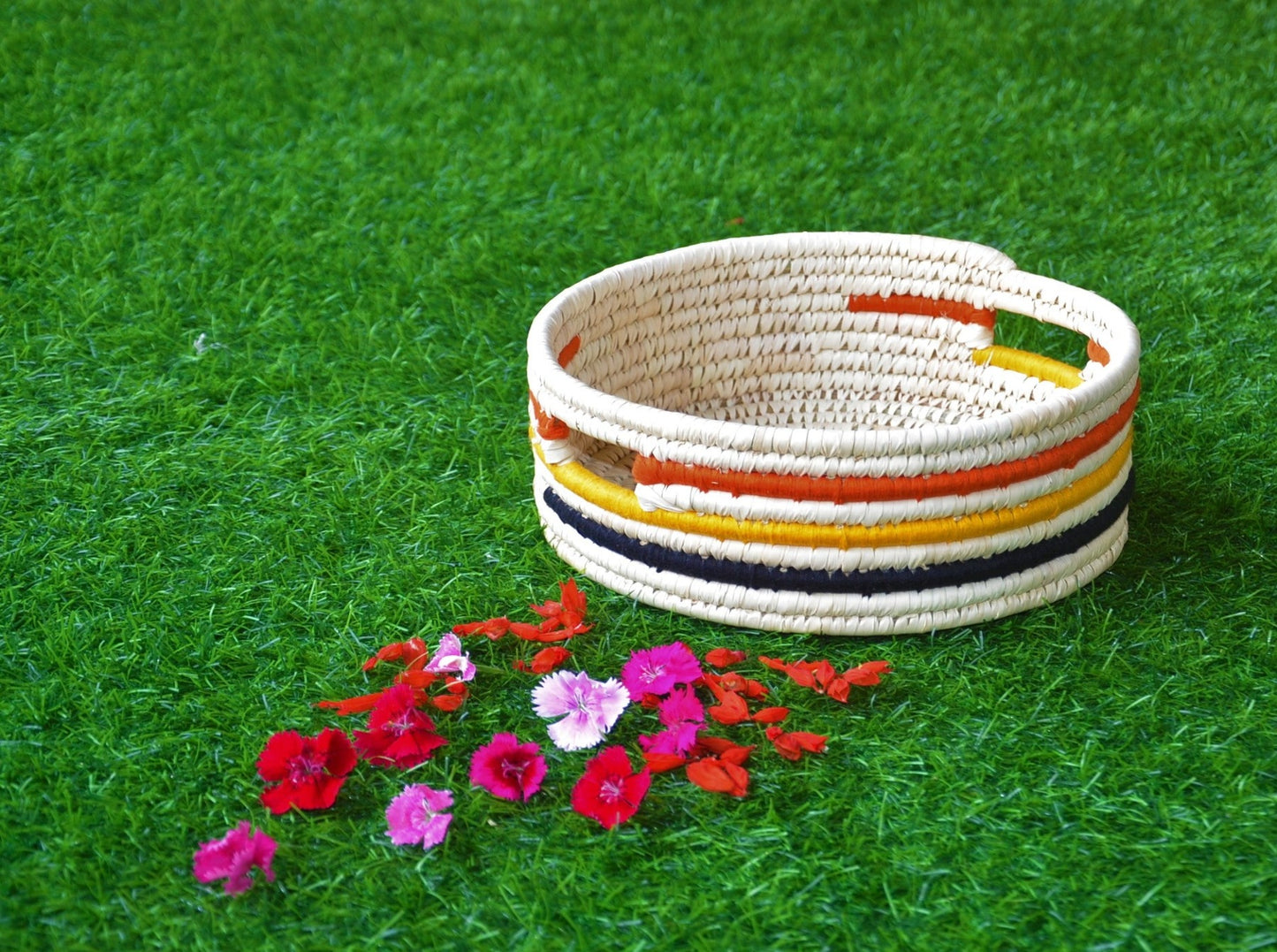 Tray Basket - Patterned Completely Handmade