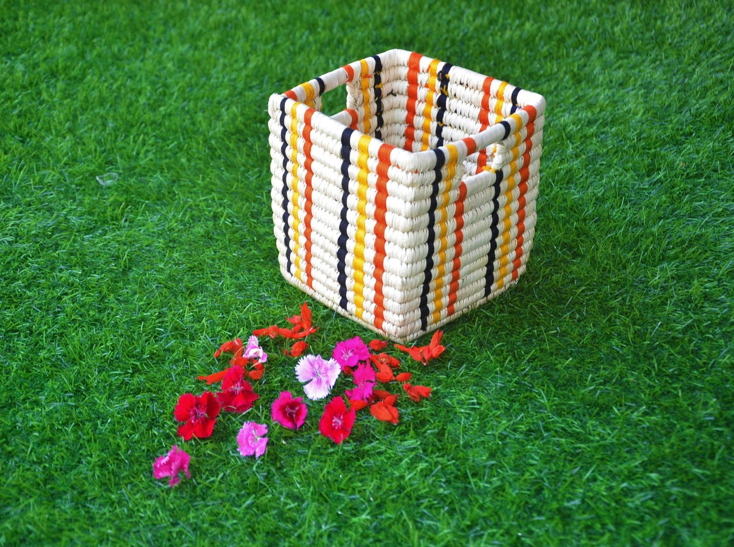 Patterned storage Basket