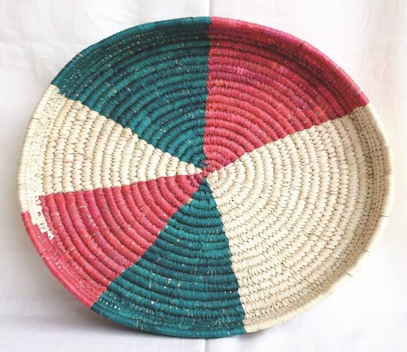 Patterned Handwoven Set Of 2 Fruit And Bread Basket